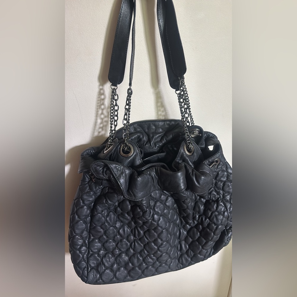 Basler Black Textured Shoulder Bag